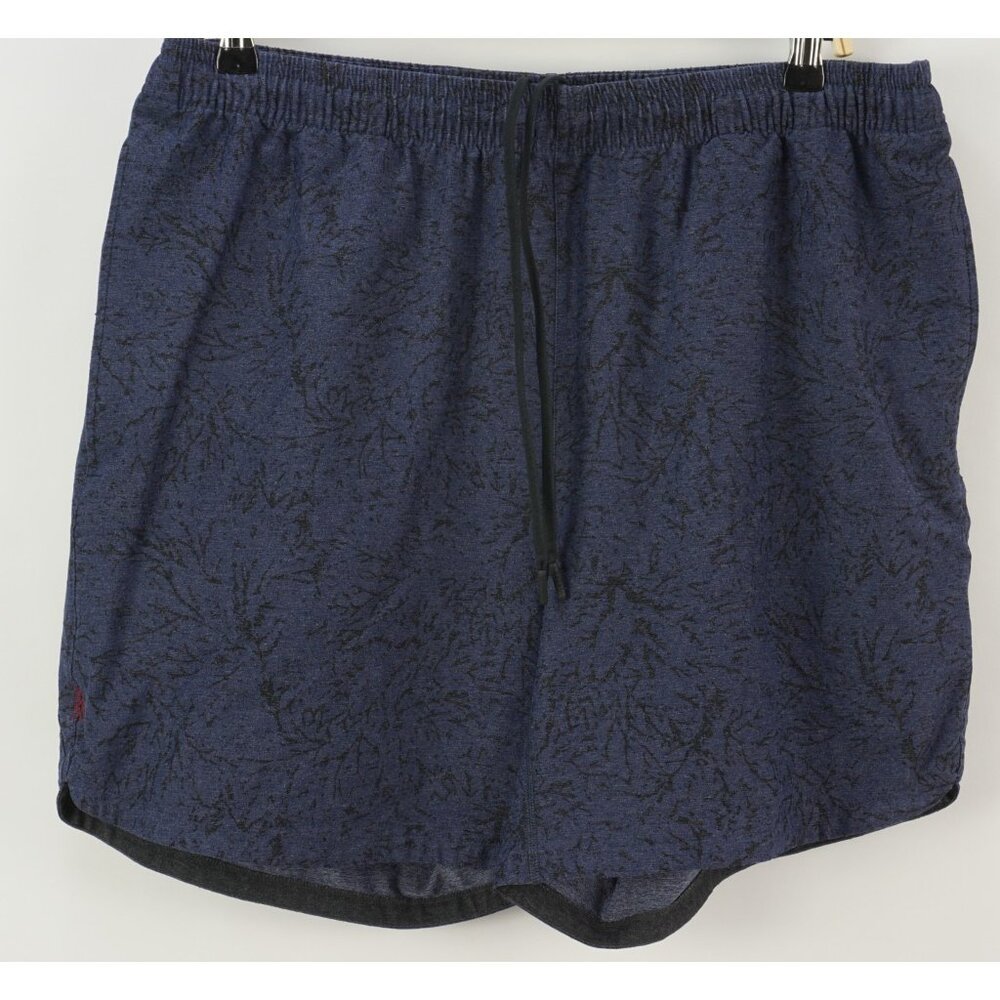 Rhone Mako Performance Gym & Training Athletic Shorts Men's XL‎ Blue Geometric